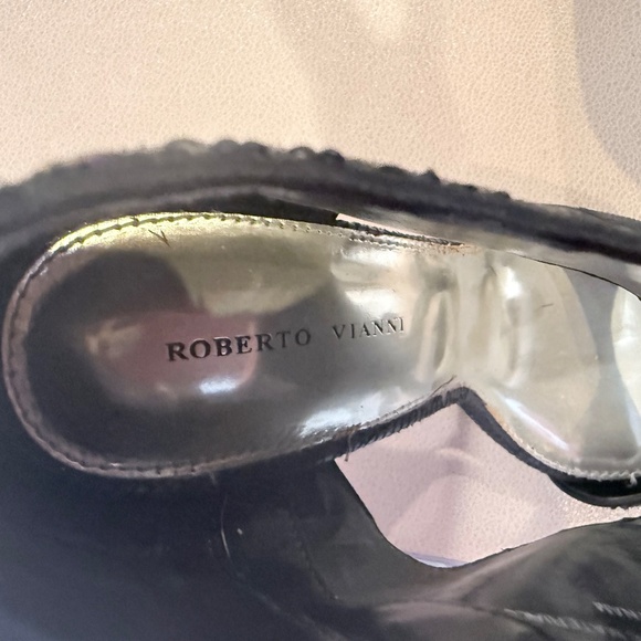 Black sequin cutout booties - Roberto Vianni - Picture 7 of 7